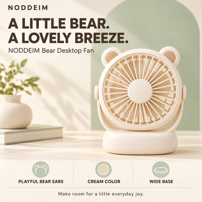 NODDEIM 🌬️ Portable Mini Electric Fan with Adjustable Wind Speeds, Powerful Airflow, Quiet Operation, USB Rechargeable, Compact & Lightweight, Perfect for Home, Office & Travel.