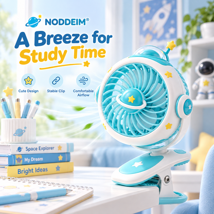 NODDEIM 🌬️ Portable Mini Desk Fan | Powerful 3-Speed Wind Settings | Low-Noise Quiet Operation | USB Rechargeable | Long-Lasting Battery | Compact Personal Cooling Fan for Home & Office ✨