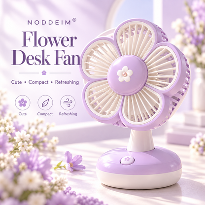 NODDEIM 🐥 Mini Portable Fan ✨ 3-Speed Quiet Cooling | USB Rechargeable | Compact & Long-Lasting 🌬️