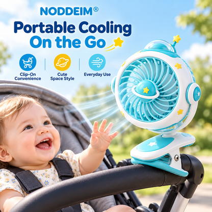 NODDEIM 🌬️ Portable Mini Desk Fan | Powerful 3-Speed Wind Settings | Low-Noise Quiet Operation | USB Rechargeable | Long-Lasting Battery | Compact Personal Cooling Fan for Home & Office ✨