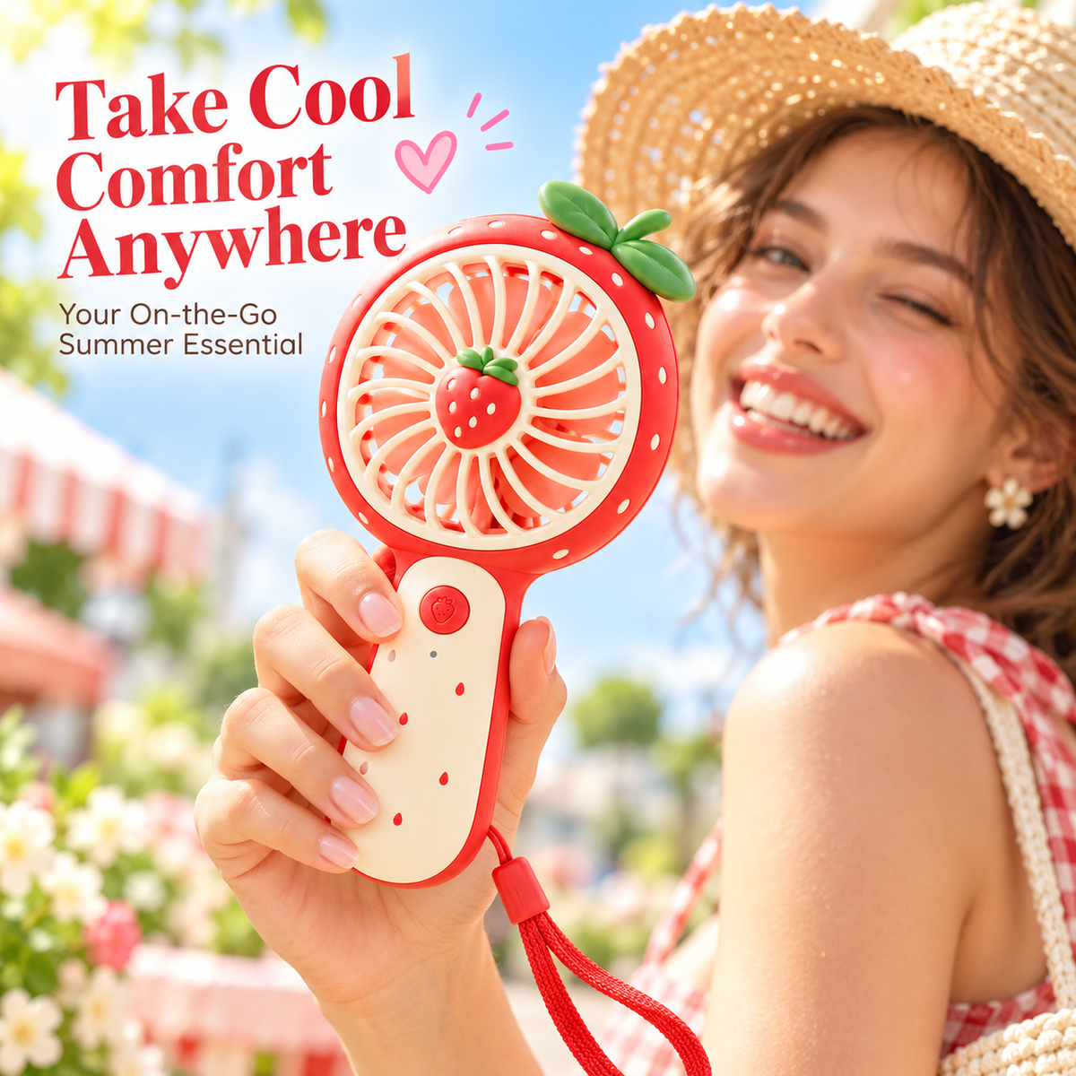 NODDEIM Portable Mini Fan with Quiet Cooling, Multi-Speed Airflow, USB Rechargeable Design, Lightweight & Compact for Home, Office, Travel & Outdoor Use. 🌬️