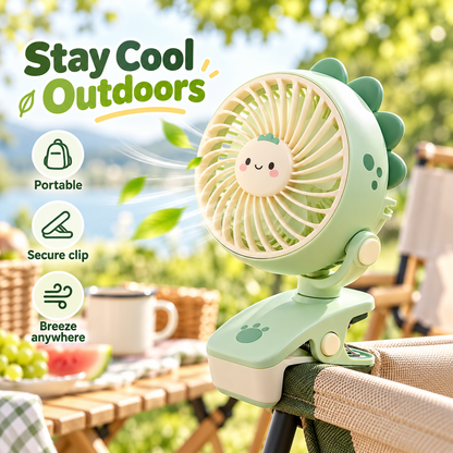 🌬️✨NODDEIM Mini Portable Fan | 3-Speed Adjustable Cooling | Quiet & Powerful Airflow | USB Rechargeable | Compact Lightweight Design | Easy-to-Use Personal Desk & Handheld Fan 🐥