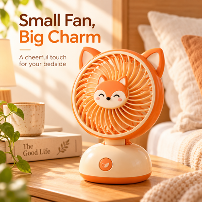 NODDEIM 🐥 Mini Portable Fan | 3-Speed Adjustable Airflow | Quiet & Powerful Cooling | USB Rechargeable Battery | Compact Lightweight Personal Fan for Home, Office, Bedroom & Travel 🌬️