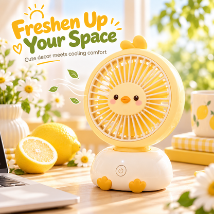 NODDEIM 🌬️ Portable Mini Electric Fan | Adjustable Wind Speeds | Quiet & Powerful Airflow | USB Rechargeable | Compact & Lightweight | Ideal for Home, Office & Travel.