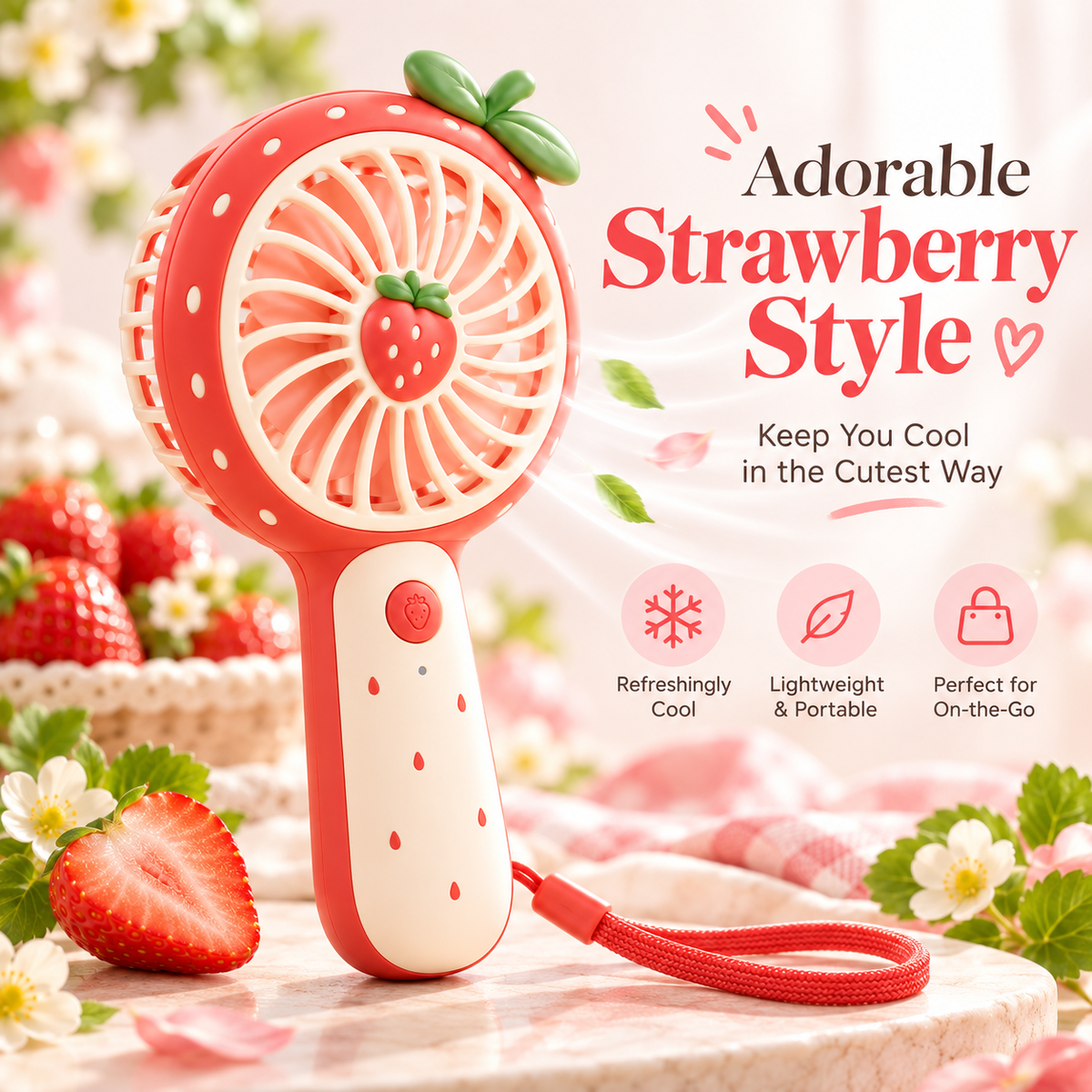 NODDEIM Portable Mini Fan with Quiet Cooling, Multi-Speed Airflow, USB Rechargeable Design, Lightweight & Compact for Home, Office, Travel & Outdoor Use. 🌬️