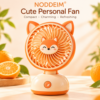 NODDEIM 🐥 Mini Portable Fan | 3-Speed Adjustable Airflow | Quiet & Powerful Cooling | USB Rechargeable Battery | Compact Lightweight Personal Fan for Home, Office, Bedroom & Travel 🌬️